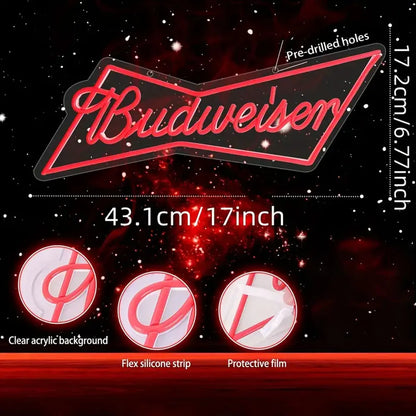 LED Budweiser Neon Light