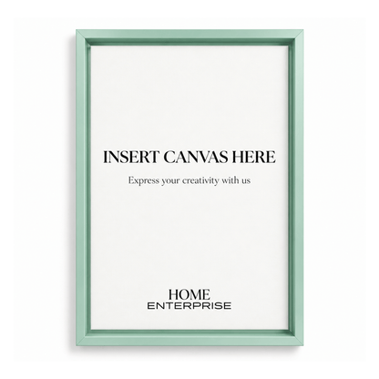 Sage Green Metal Floating Canvas Frame