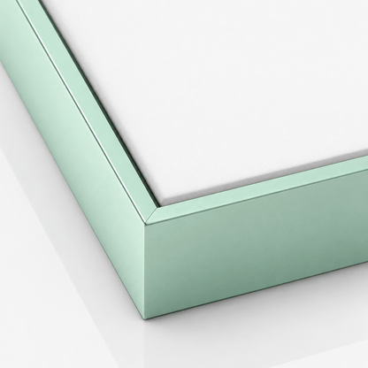 Sage Green Metal Floating Canvas Frame