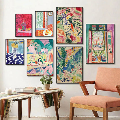 Matisse Retro Abstract Landscape Canvas