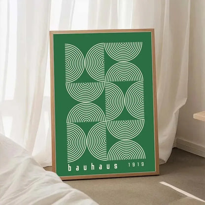Modern Bauhaus Geometric Canvas