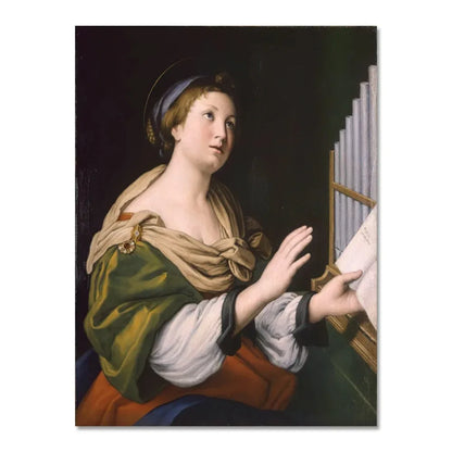 renaissance-style figures with architectural motifs vintage canvas wall art