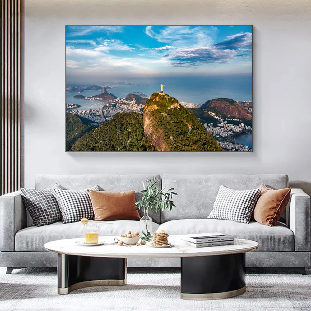 Rio de Janeiro modern city landscape canvas wall art