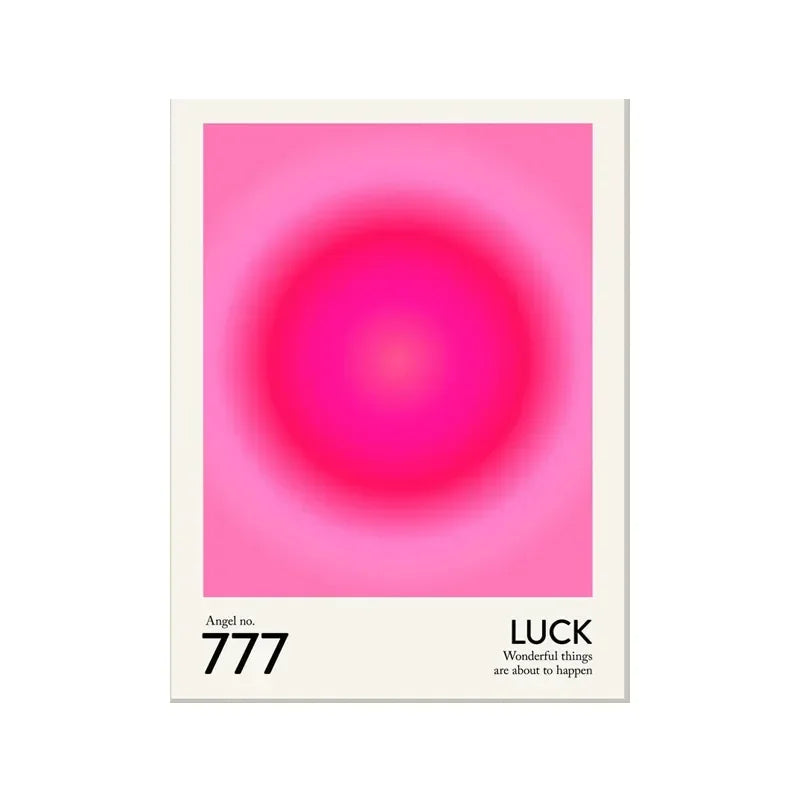 minimalist angel portrait with glowing halo gradient canvas wall art