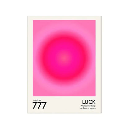 minimalist angel portrait with glowing halo gradient canvas wall art