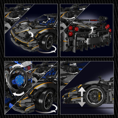 Kids Huayra Sport Racing Car Model Building Set