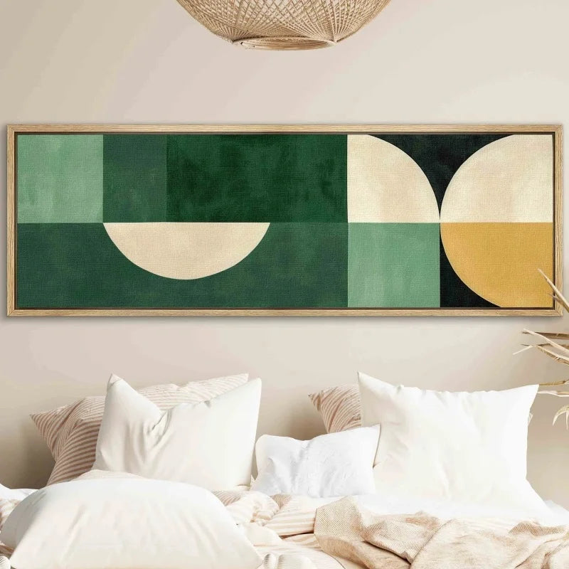 unframed mid century geometric modern canvas wall art
