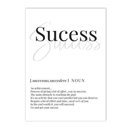 black and white home love family nordic typography canvas