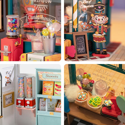 Robotime Kids DIY Rainbow Candy Dollhouse