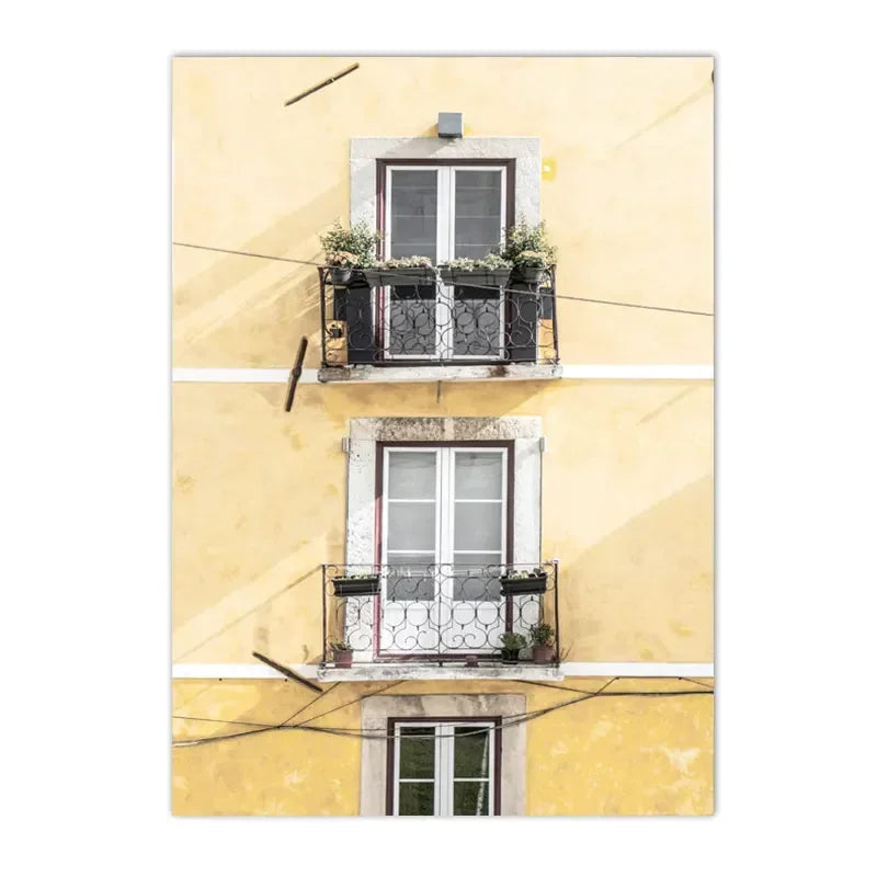 roses with lemons and oranges Nordic floral canvas wall art