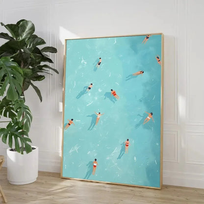 Nordic Summer Beach Canvas