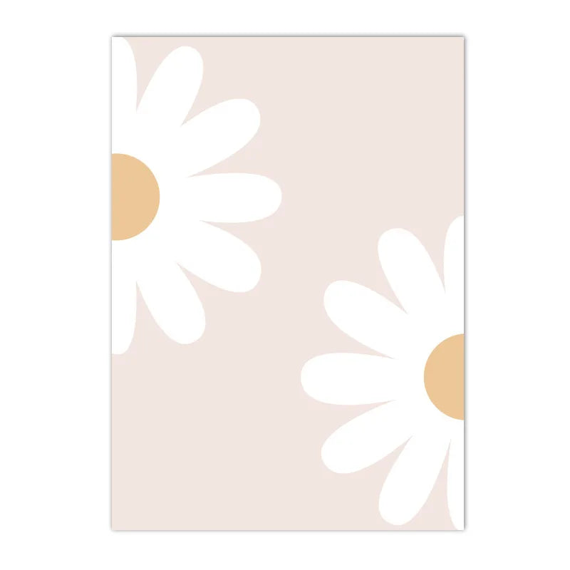 Personalized Pink Daisy Canvas Print