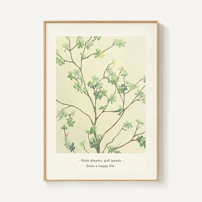 Nordic Leaf Canvas Print