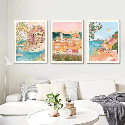 Moroccan Parrot & Lemon Flower Canvas