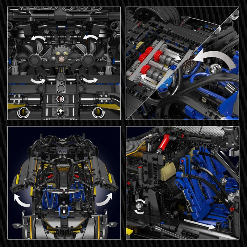 Kids Huayra Sport Racing Car Model Building Set