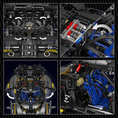 Kids Huayra Sport Racing Car Model Building Set