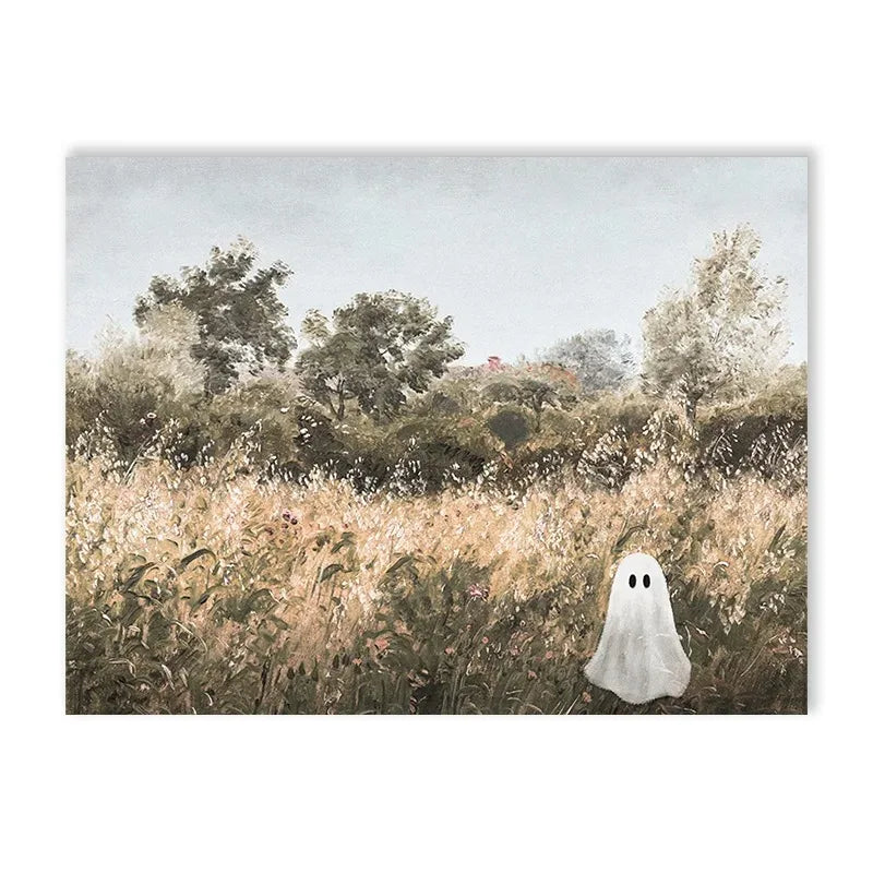 Vintage Autumn Farmhouse Canvas Print