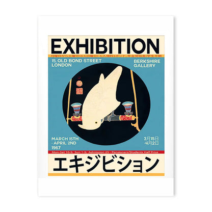 Japanese Vintage Retro Exhibition Canvas Prints Collection
