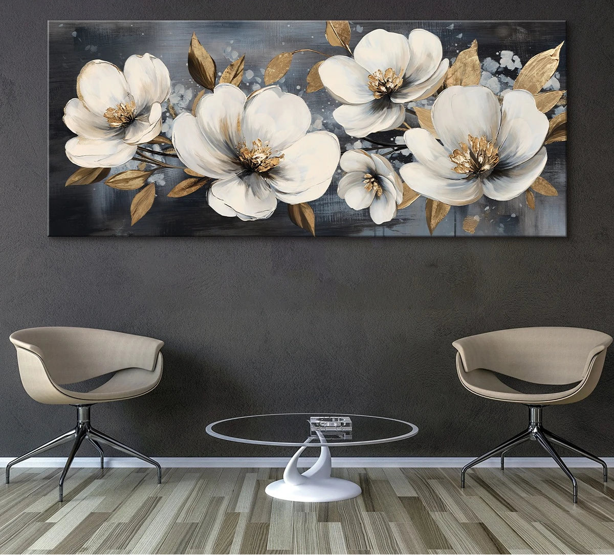 Vintage Floral Canvas Print - Set Of 3