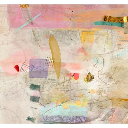 large minimalist textured pastel multicolor abstract unframed canvas