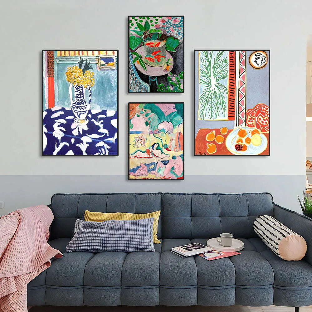 Matisse Retro Abstract Landscape Canvas