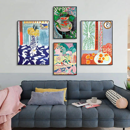 Matisse Retro Abstract Landscape Canvas