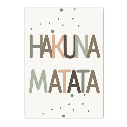 lion nursery canvas with rainbow and custom name hakuna matata