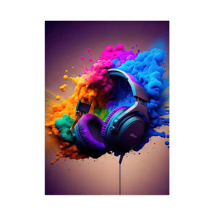 three piece game controller modern unframed canvas set