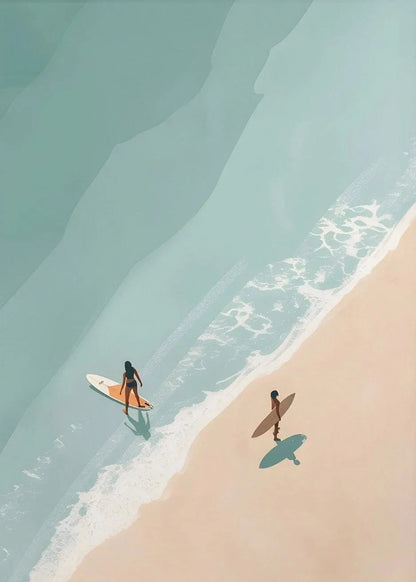 Nordic Summer Beach Canvas