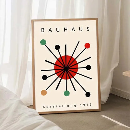 Modern Bauhaus Geometric Canvas