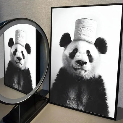 Cute Animals Toilet Paper Canvas