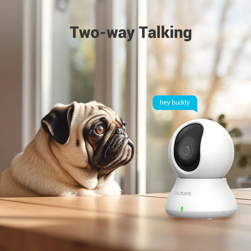 Blurams 2K WiFi Indoor Camera - Night Vision & App Control