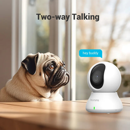 Blurams 2K WiFi Indoor Camera - Night Vision & App Control