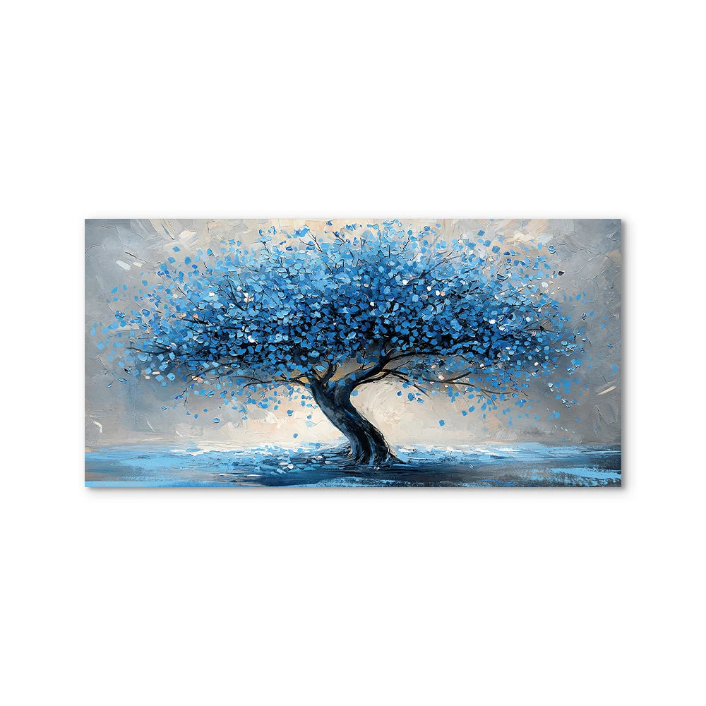 Abstract Colourful Tree Canvas