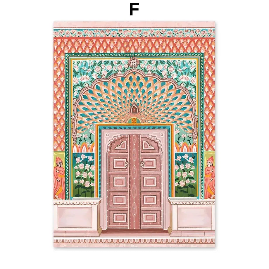 Moroccan Parrot & Lemon Flower Canvas