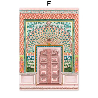 Moroccan Parrot & Lemon Flower Canvas