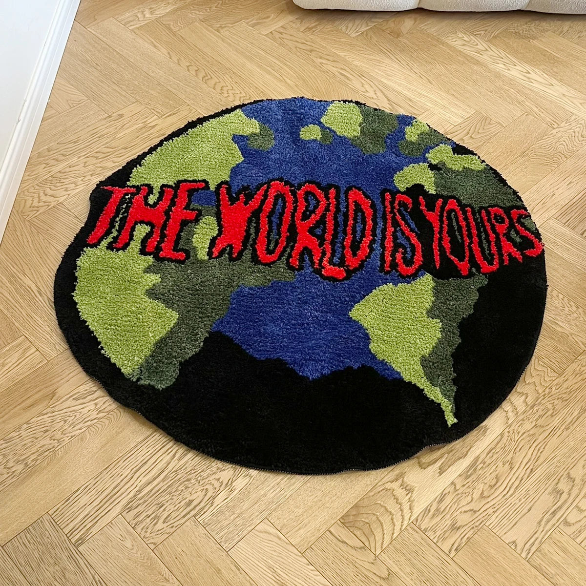 Earth Round Tufted Rug
