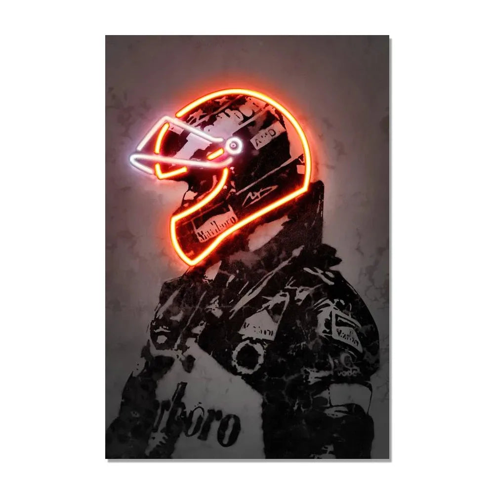 Neon Effect Iconic Canvas