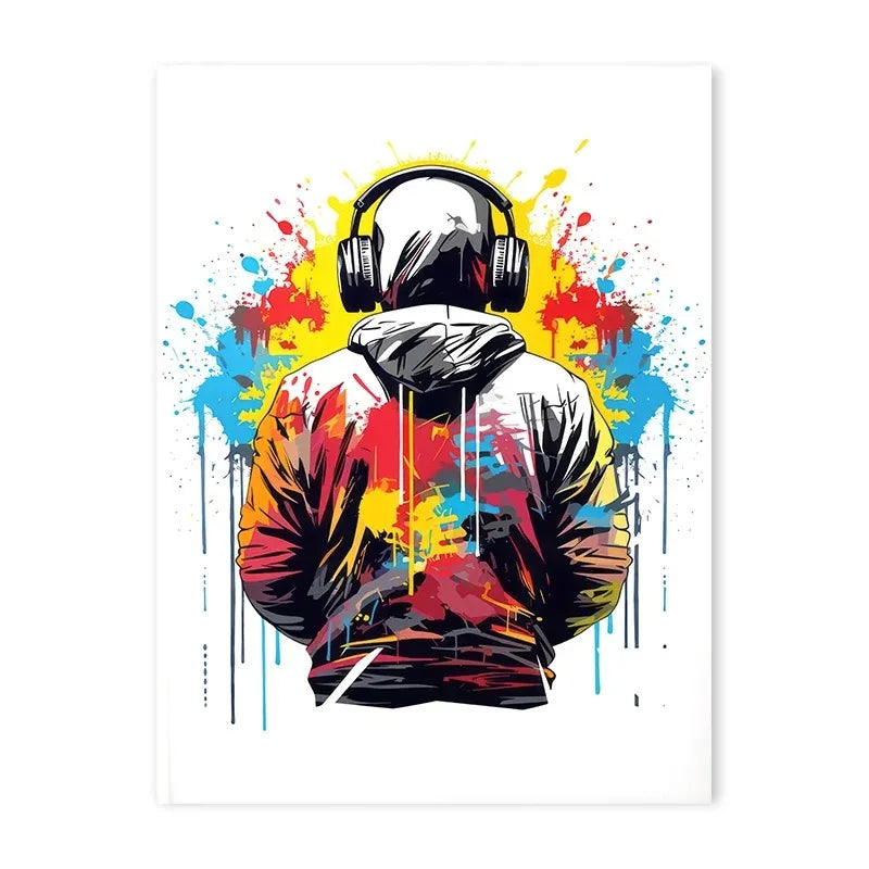 Abstract Colourful Graffiti Gaming Canvas