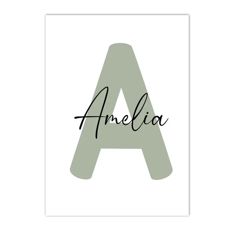 Personalized Rainbow Lion Canvas Print