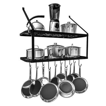 Wall-Mounted 2-Tier Pan Rack