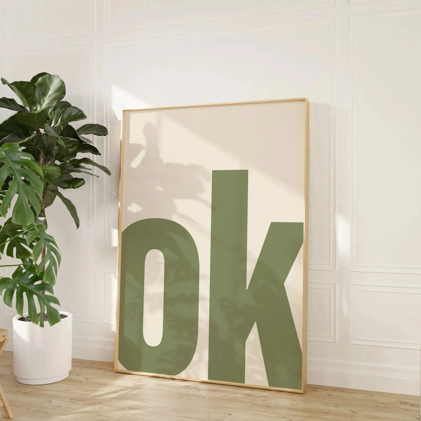 Retro Typography OH HI & CIAO Canvas Print