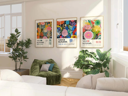 Yayoi Kusama Inspired Canvas Print