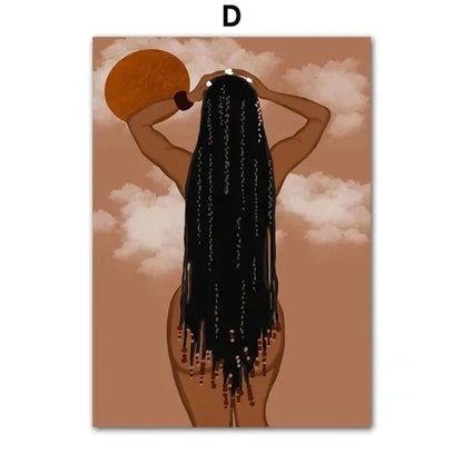 Cultural Hair Representation Art Canvas