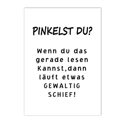 minimalist black and white funny bathroom saying quote canvas