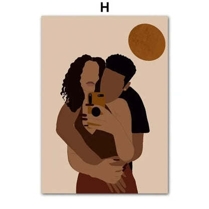 Cultural Hair Representation Art Canvas