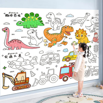 Children's Drawing Roll – DIY Sticky Graffiti Paper
