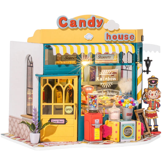 Robotime Kids DIY Rainbow Candy Dollhouse