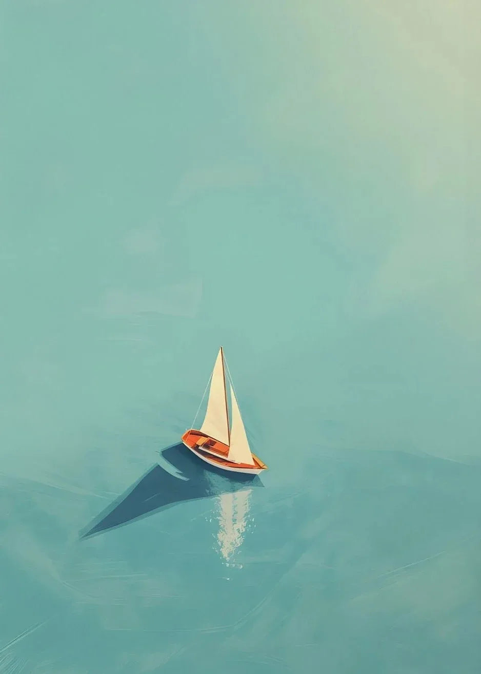 Nordic Summer Beach Canvas