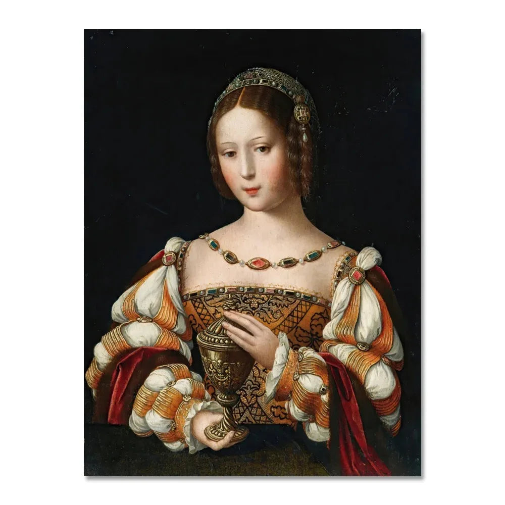 renaissance-style figures with architectural motifs vintage canvas wall art